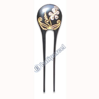 Wooden Hair Stick With Painting, From Sono Wood