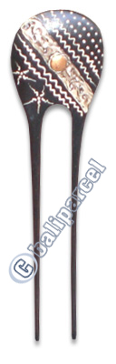 Wooden Hair Stick With Painting, From Sono Wood