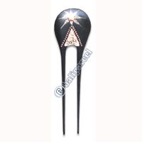 Wooden Hair Stick With Painting, From Sono Wood