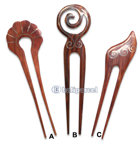 Wooden Hair Stick With Stainless, From Sono Wood