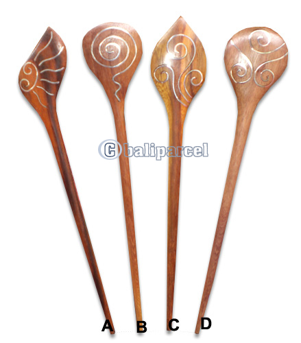 Wooden Hair Stick With Stainless, From Sono Wood