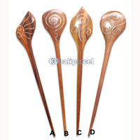 Wooden Hair Stick With Stainless, From Sono Wood