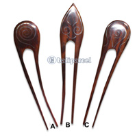 Wooden Hair Stick With Stainless, From Sono Wood
