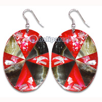 Earring From Resin With Shell