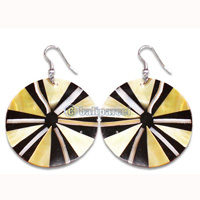 Earring From Resin With Shell