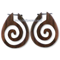 Wooden Stick Earring, From Sono Wood