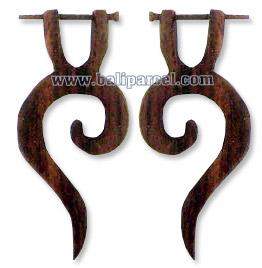 Wooden Stick Earring, From Sono Wood