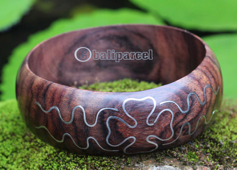 Bangle, Made From Sono Wood With Satinless