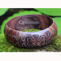 Bangle, Made From Sono Wood With Satinless