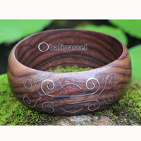 Bangle, Made From Sono Wood With Satinless