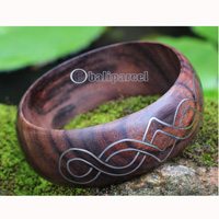 Bangle, Made From Sono Wood With Satinless