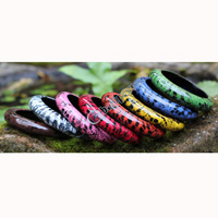 Bangle, Made From Sono Wood With Abstract Color