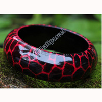 Bangle,  Made From Sono Wood With Abstract Color