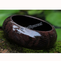 Bangle, Made From Sono Wood With Abstract Color