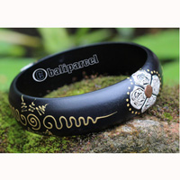 Bangle, Made From Sono Wood With Hand Painted