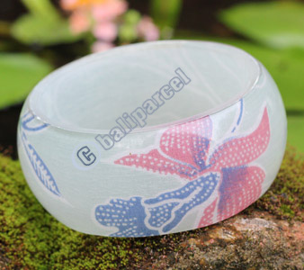Bangle, Made From Resin With Batik