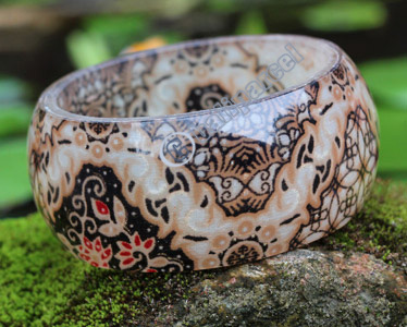 Bangle, Made From Resin With Batik