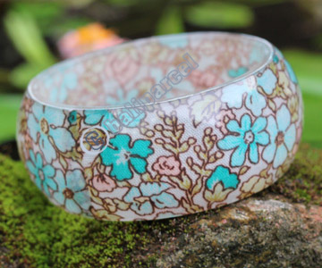 Bangle, Made From Resin With Batik