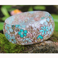Bangle, Made From Resin With Batik