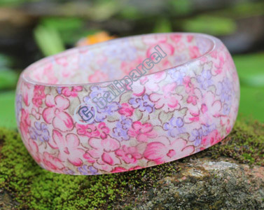 Bangle, Made From Resin With Batik