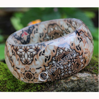 Bangle, Made From Resin With Batik