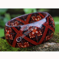 Bangle, Made From Resin With Batik
