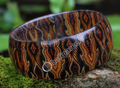 Bangle, Made From Resin With Batik
