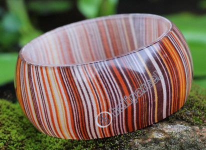 Bangle, Made From Resin With Batik
