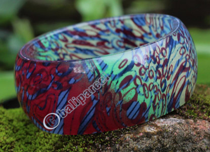 Bangle, Made From Resin With Batik