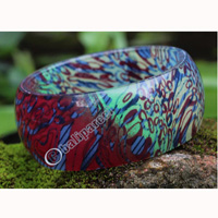 Bangle, Made From Resin With Batik