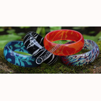 Bangle, Made From Resin With Batik (assorted Color)
