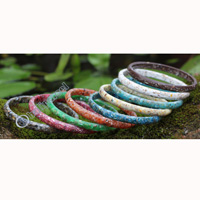 Bangle, Made From Resin With Shell (assorted Color)