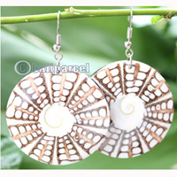 Earring, Made From Resin With Shell