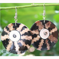 Earring, Made From Resin With Shell