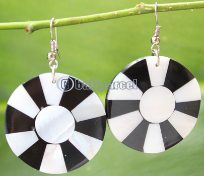 Earring, Made From Resin With Shell