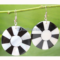 Earring, Made From Resin With Shell