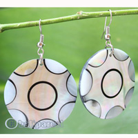 Earring, Made From Resin With Shell