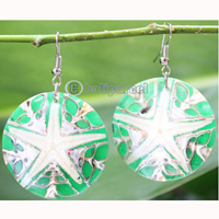 Earring, Made From Resin With Shell