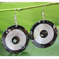 Earring, Made From Resin With Shell