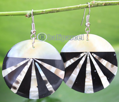 Earring, Made From Resin With Shell