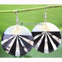 Earring, Made From Resin With Shell