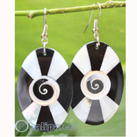 Earring, Made From Resin With Shell