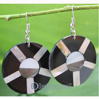 Earring, Made From Resin With Shell