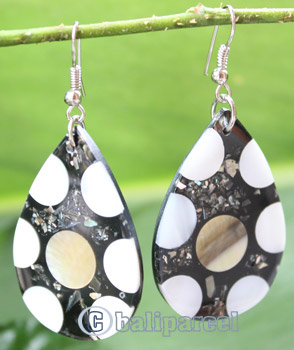 Earring, Made From Resin With Shell