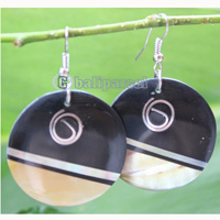 Earring, Made From Resin, Shell With Stainless