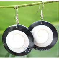 Earring, Made From Resin With Shell