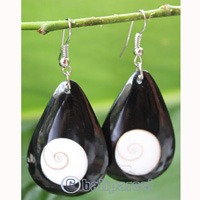 Earring, Made From Resin With Shell