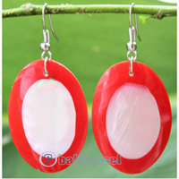 Earring, Made From Resin With Shell