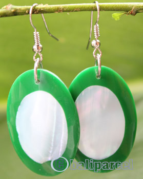 Earring, Made From Resin With Shell