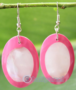 Earring, Made From Resin With Shell